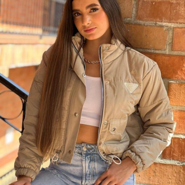 Chaqueta cargo beige