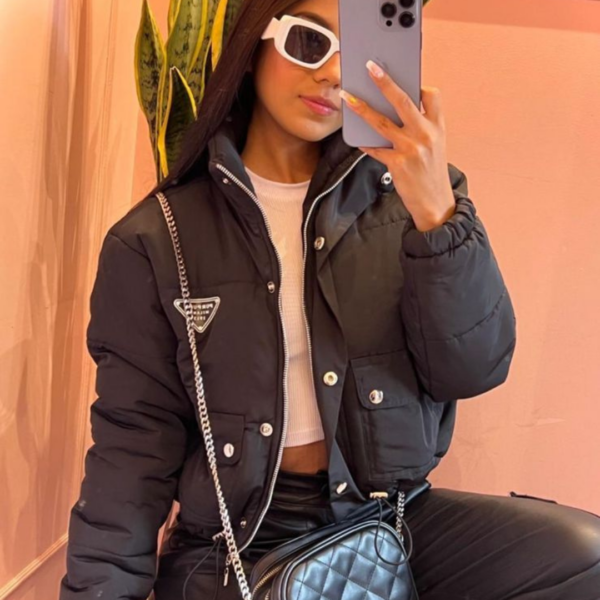 Chaqueta cargo negra
