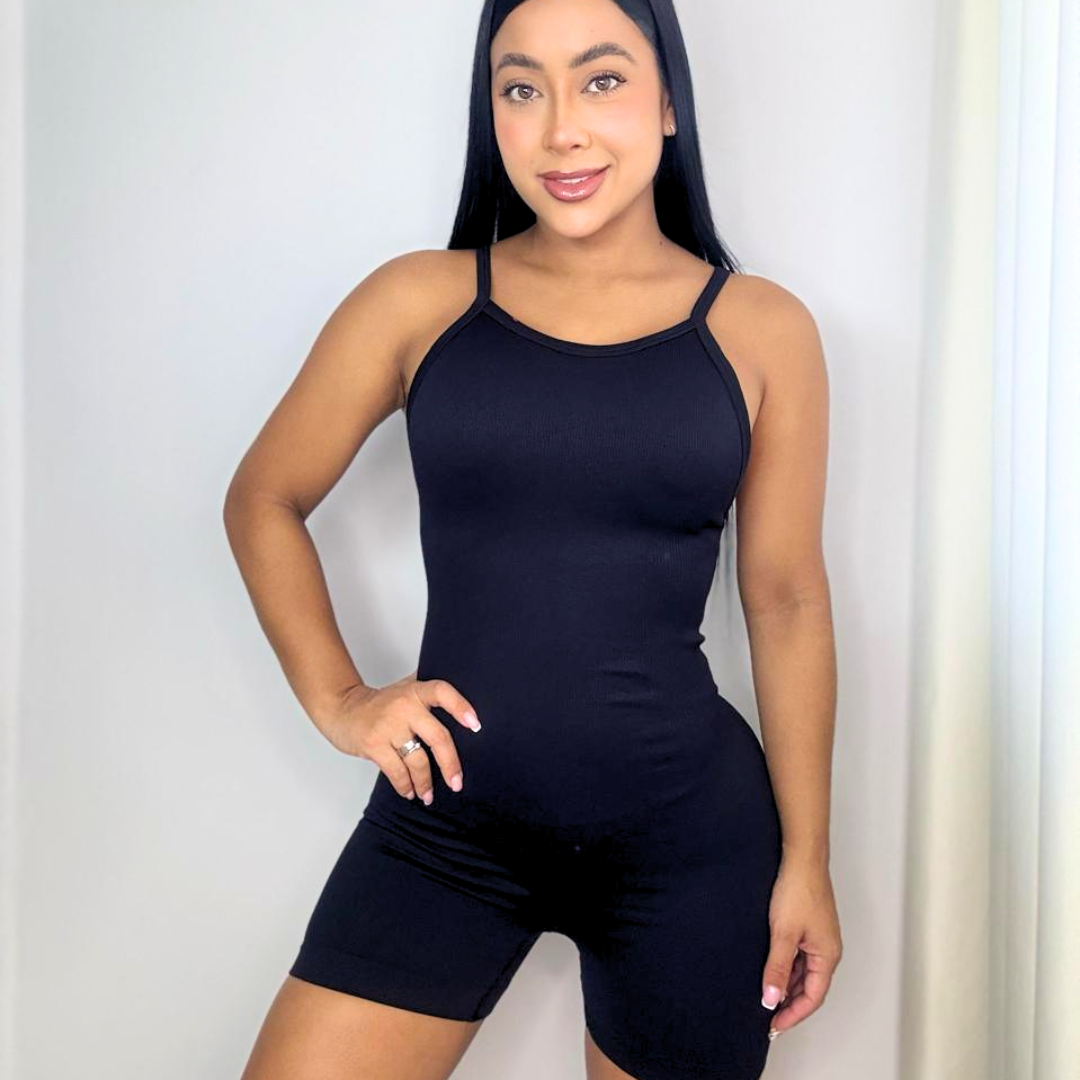 Enterizo Básico Negro 