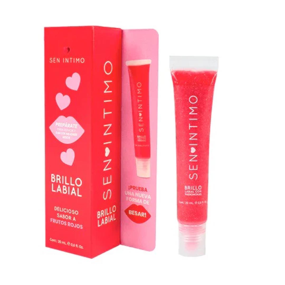 Brillo Labial con Pheromonas sabor frutos rojos