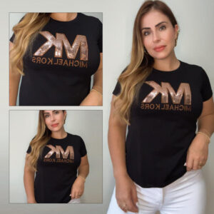 camiseta Michael Kros negra con brillos